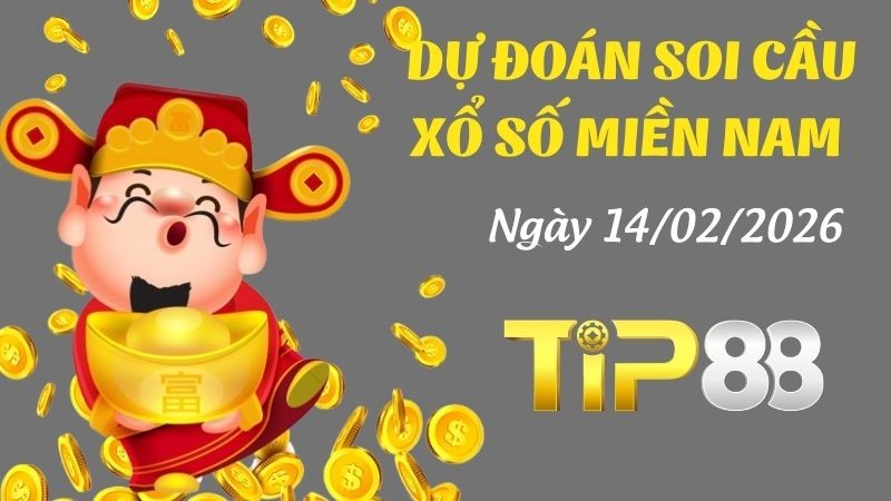 TIP88 Dự Đoán Soi Cầu Xổ Số Miền Nam Ngày 14/02/2026 - Tìm Kiếm Con Lô Ưu Tú Nhất